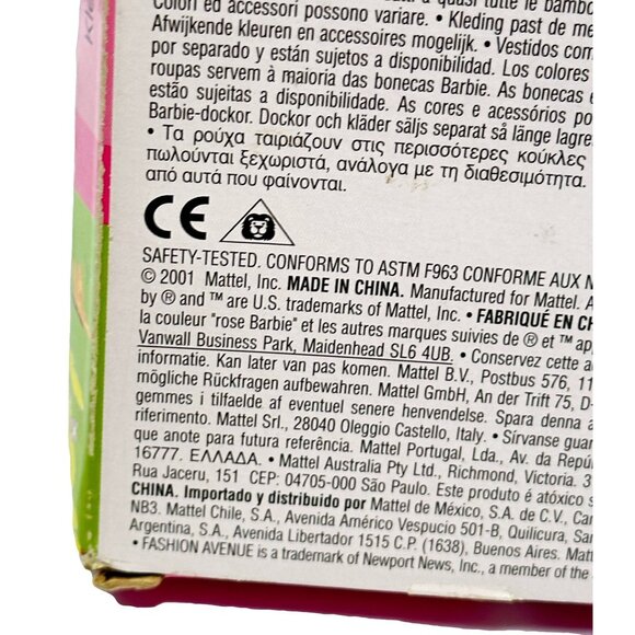 Vintage Barbie Fashion Avenue Doll Clothing Easter Bunny Mattel 2001 New - Picture 6 of 10